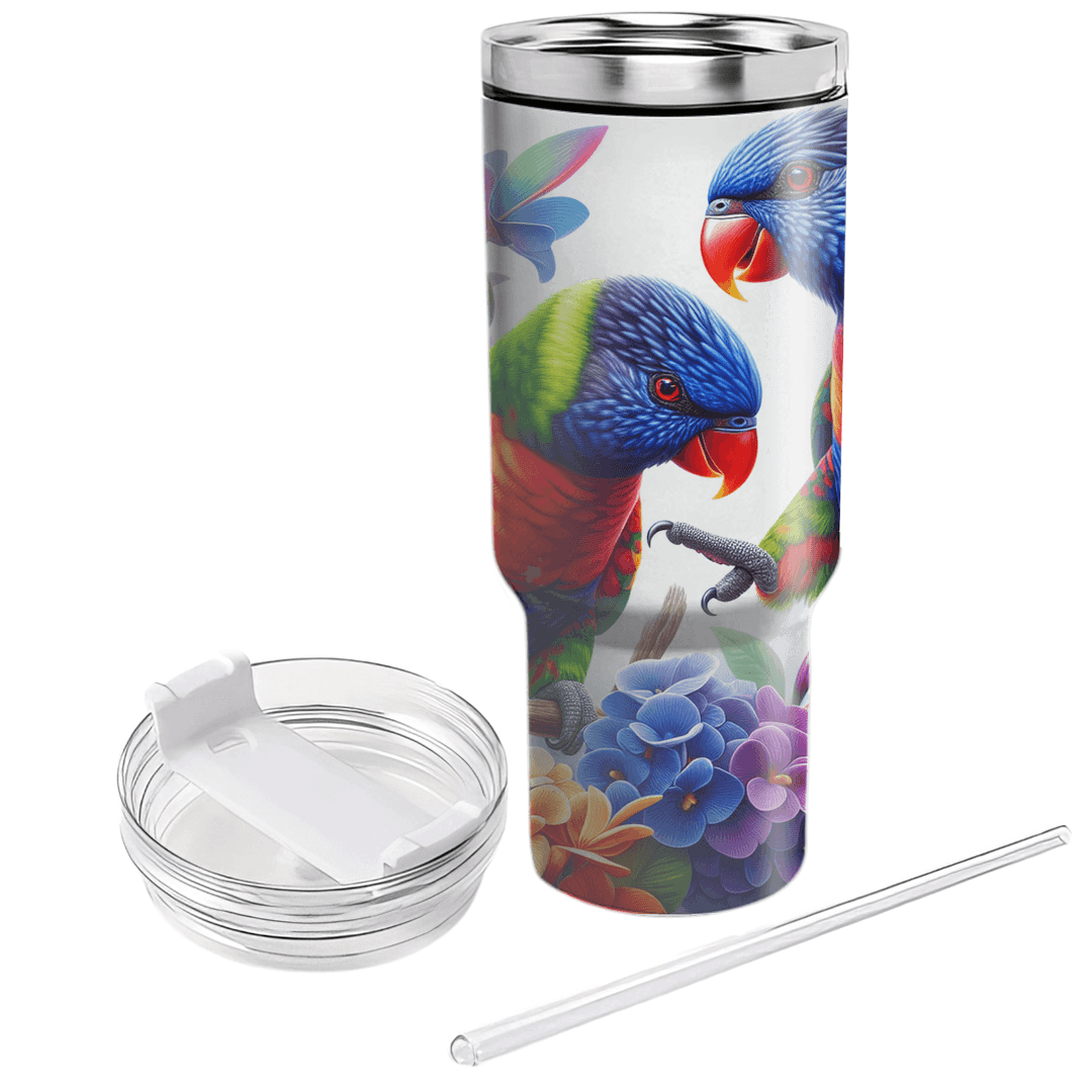 Rainbow Lorikeet Bliss  Tumbler Cups