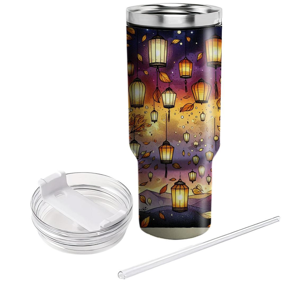 Autumn Lantern Light Unique Tumblers