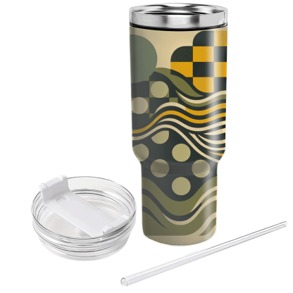 Groovy Checkerboard  Custom Tumblers