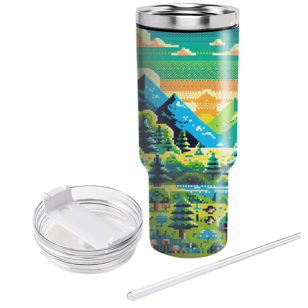 Pixel Art Adventure  Custom Tumblers