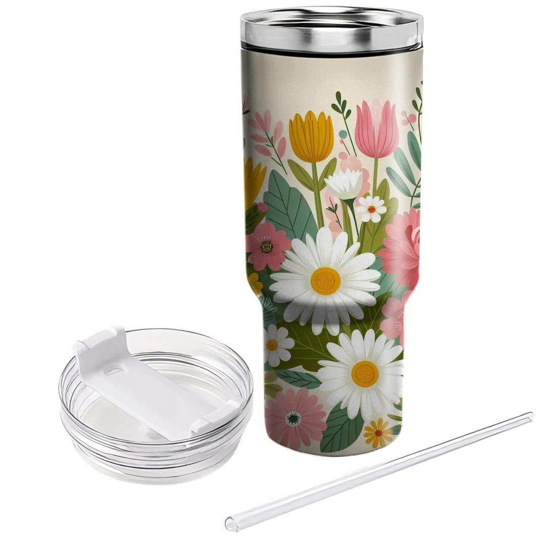 Flower Power Peaceful Garden  Custom Tumblers