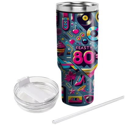 Electric 80s Collage  Personalized Tumblers