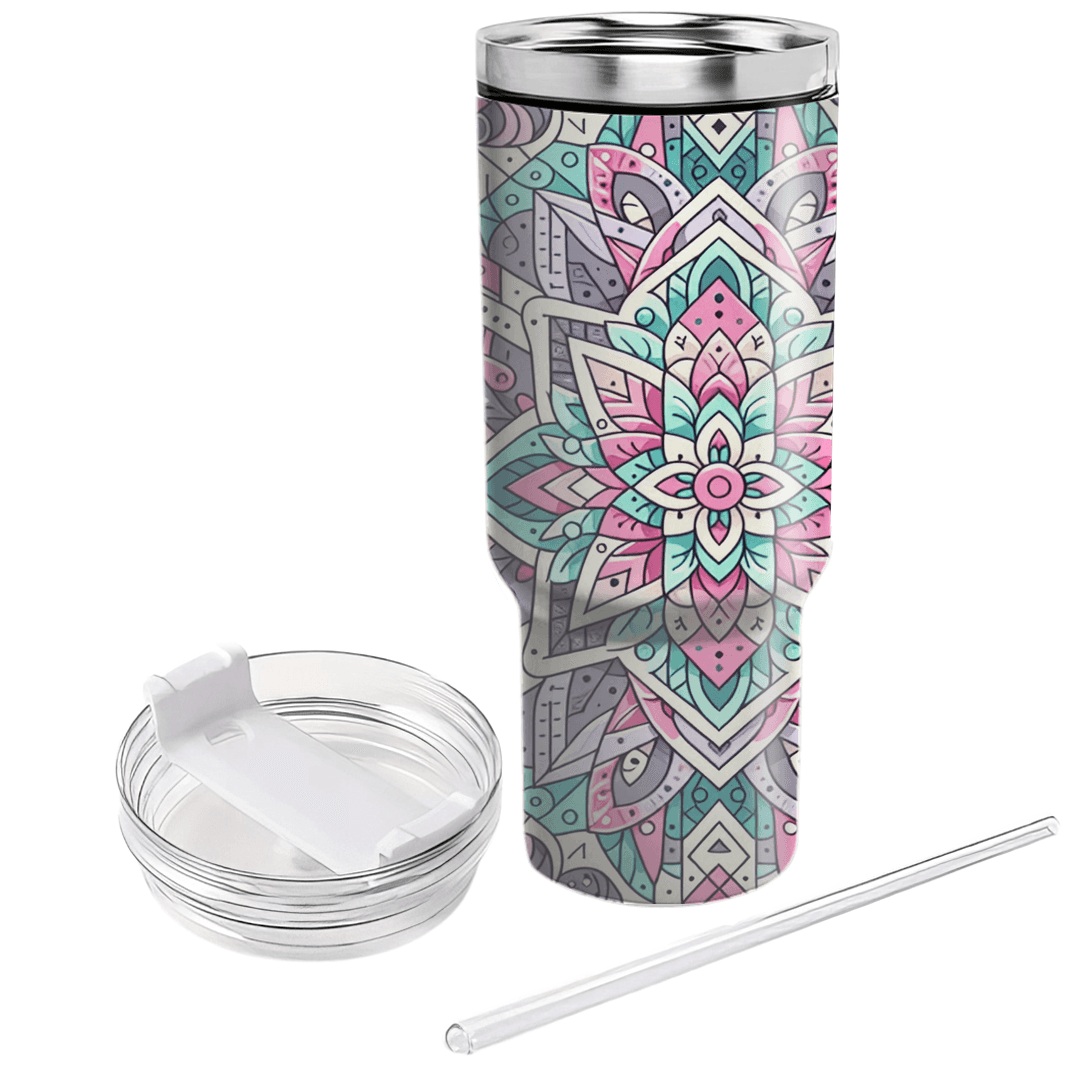 Floral Triangle Fusion Custom Tumblers