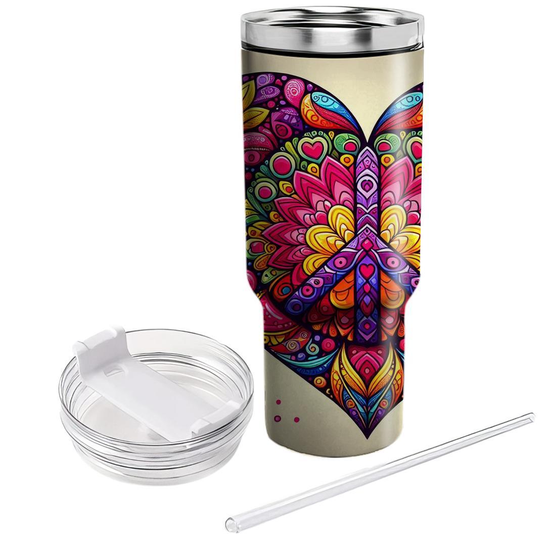 Hippie Heart  Unique Tumblers