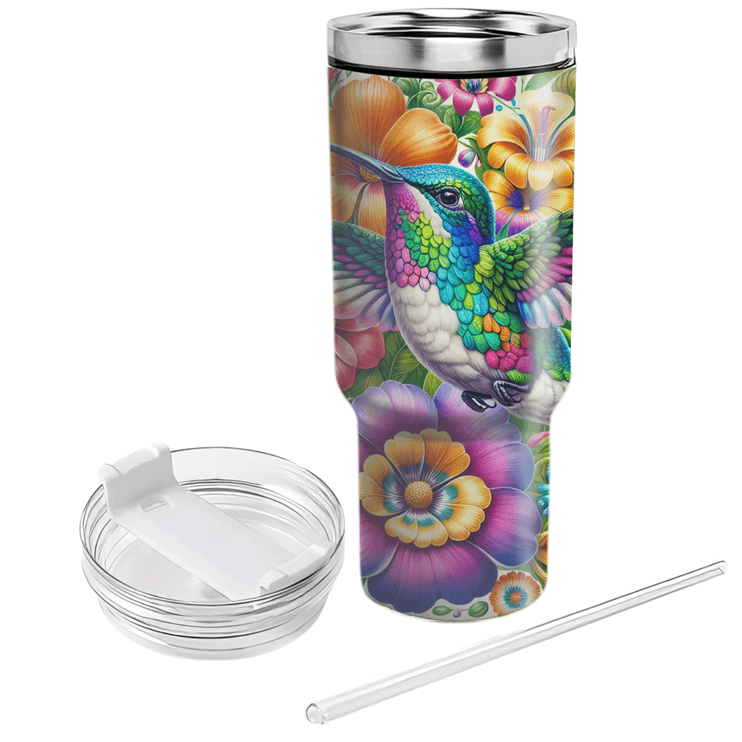 Enchanting Hummingbird Garden  Tumblers With Lids