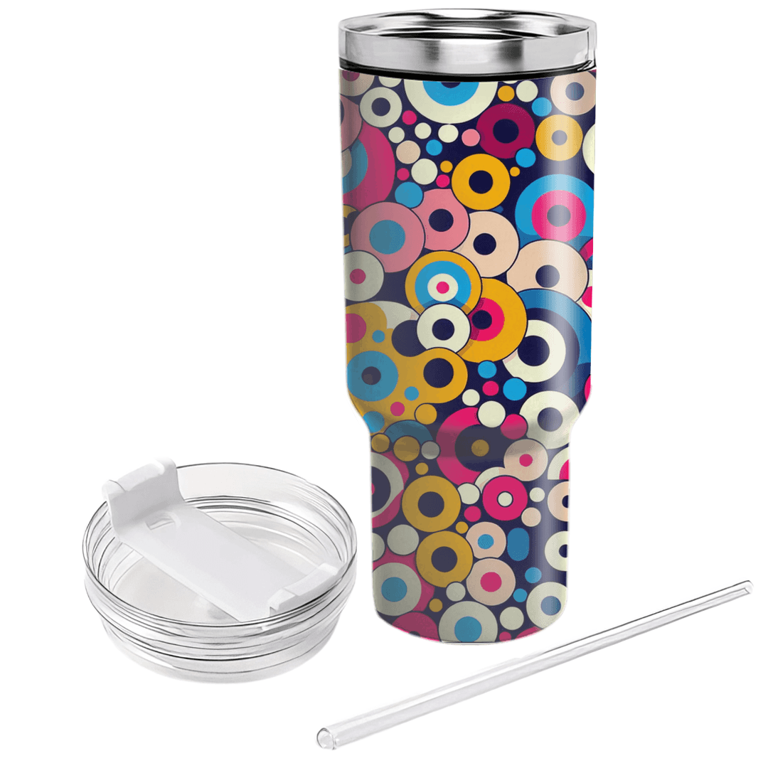 Playful Geometric Dots Custom Tumblers