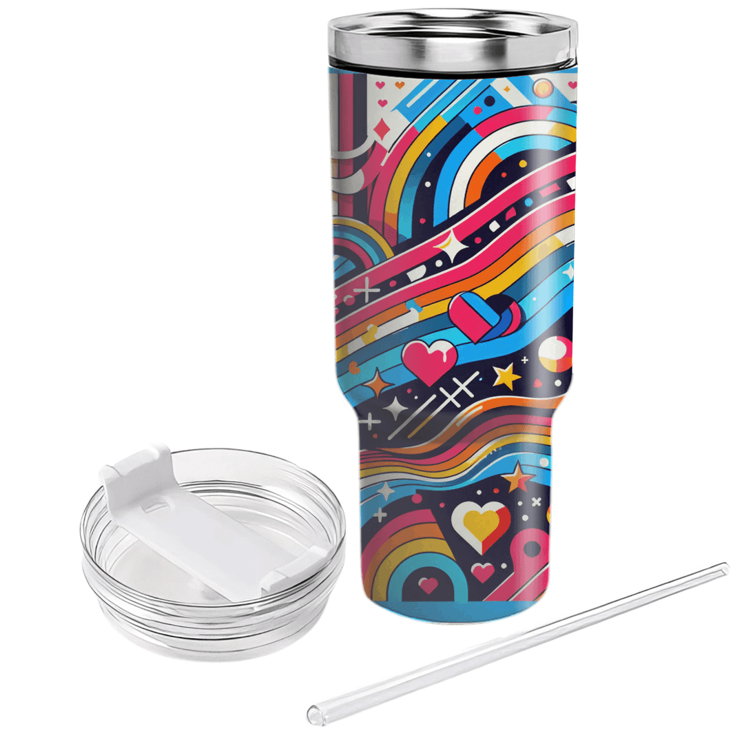 Radical Rainbow  Tumbler Cups