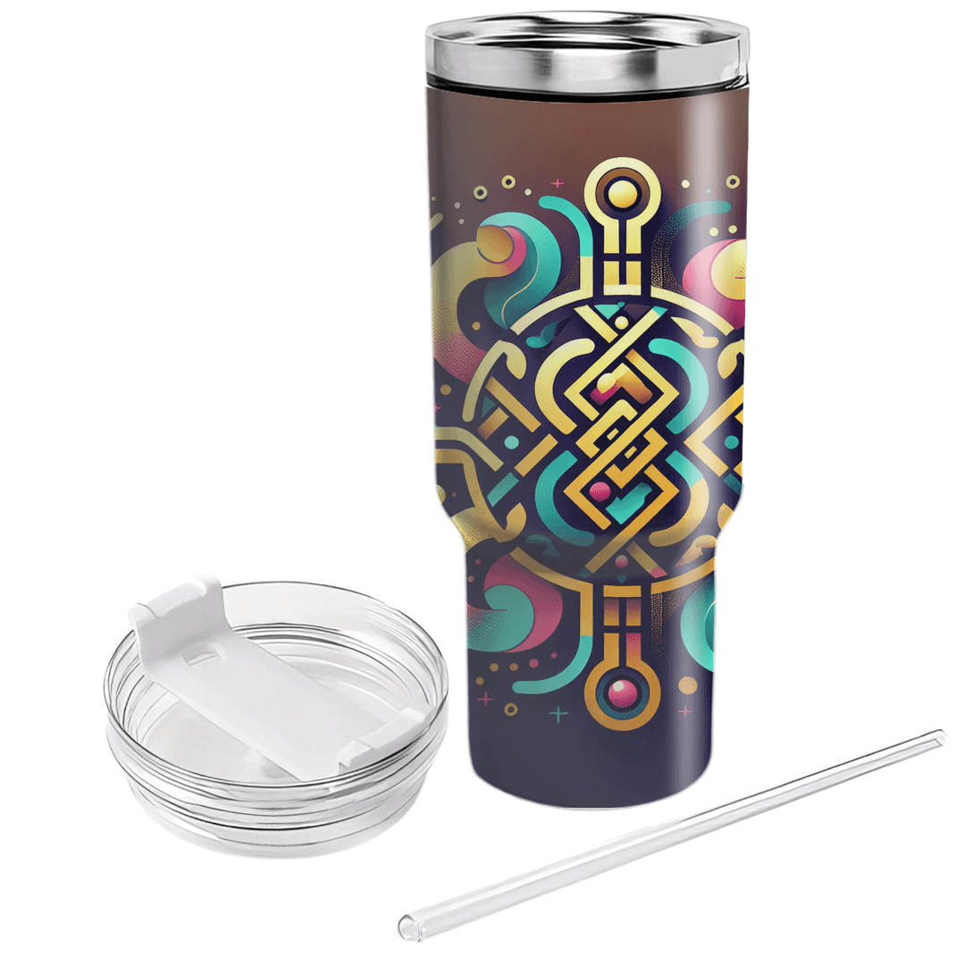 Abstract Unity - A Celebration Of World Cultures  Personalized Tumblers