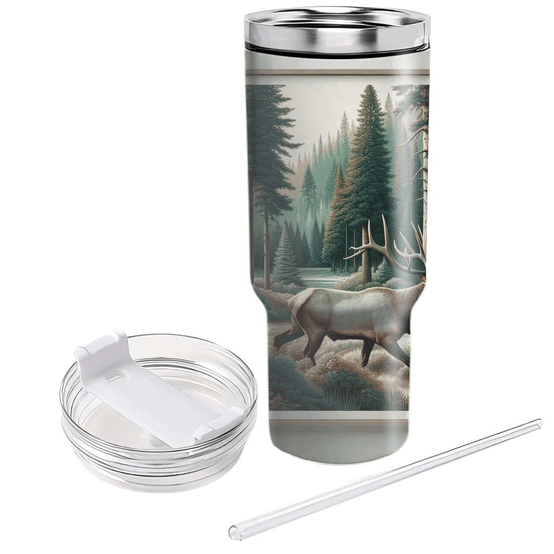 Majestic Elk Stroll  Tumblers With Lids