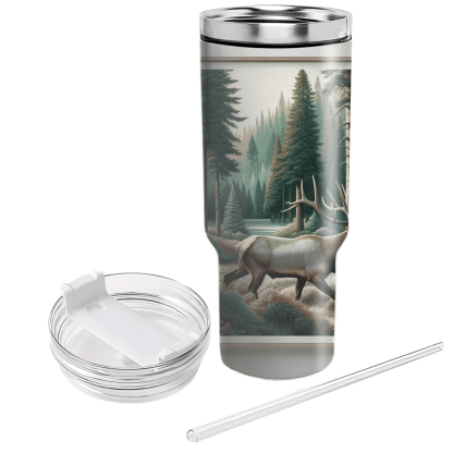 Majestic Elk Stroll  Tumblers With Lids