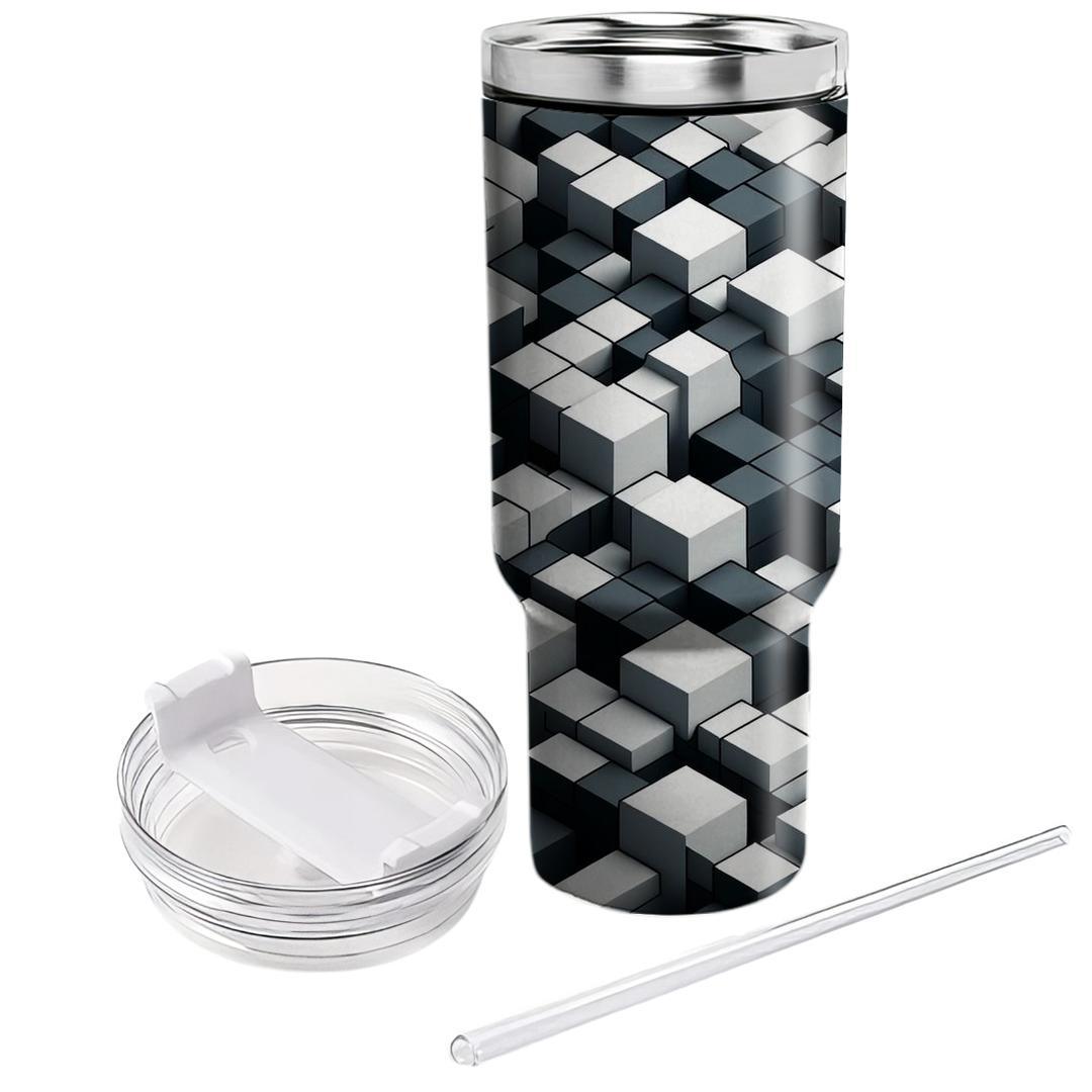 Modular Cube Illusion  Decorative Tumblers