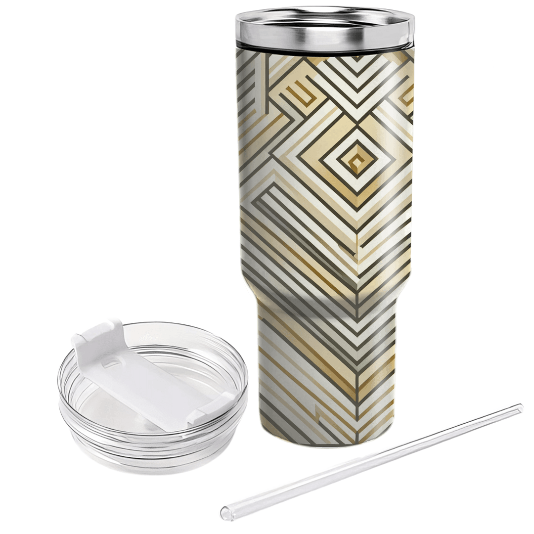 Elegant Chevron Lines  Insulated Tumblers