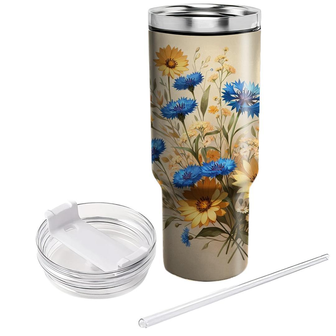 Rustic Wildflower Escape  Tumbler Cups