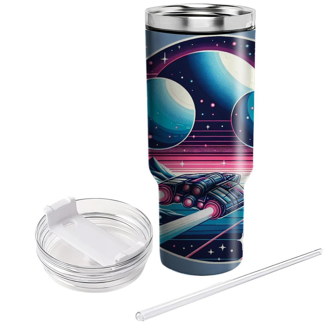 Retro Sci-fi Expedition  Personalized Tumblers