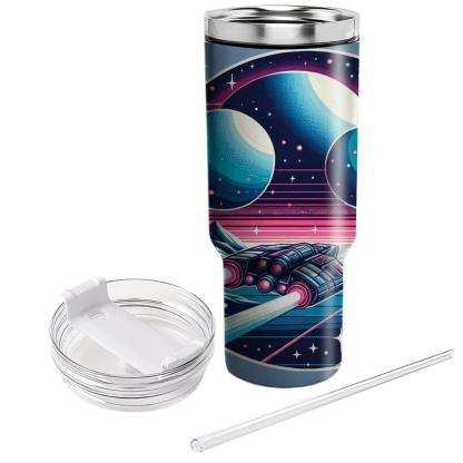 Retro Sci-fi Expedition  Personalized Tumblers