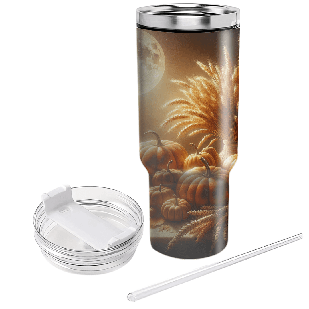 Harvest Moon - A Celebration Of Abundance  Travel Tumblers