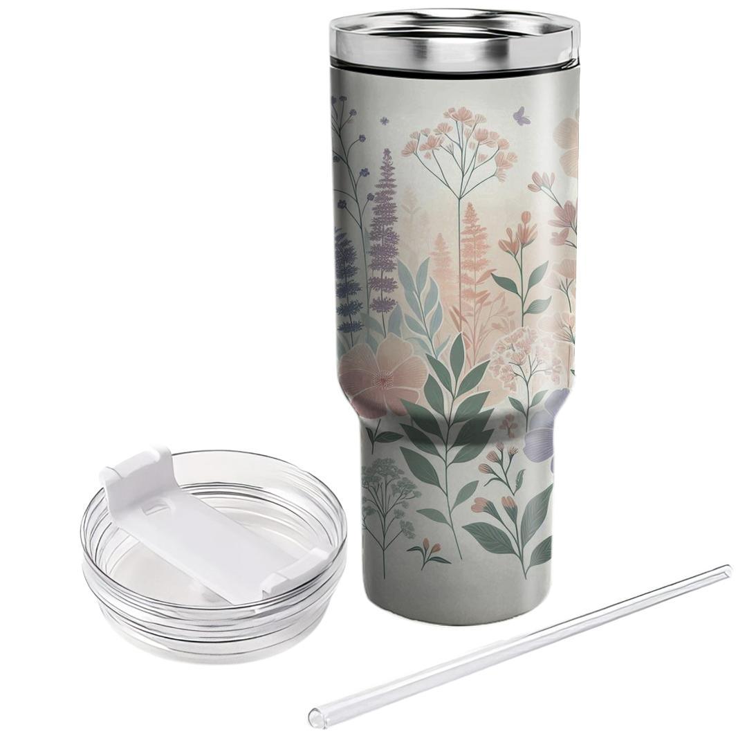 Dreamy Watercolor Flowers  Tumbler Cups