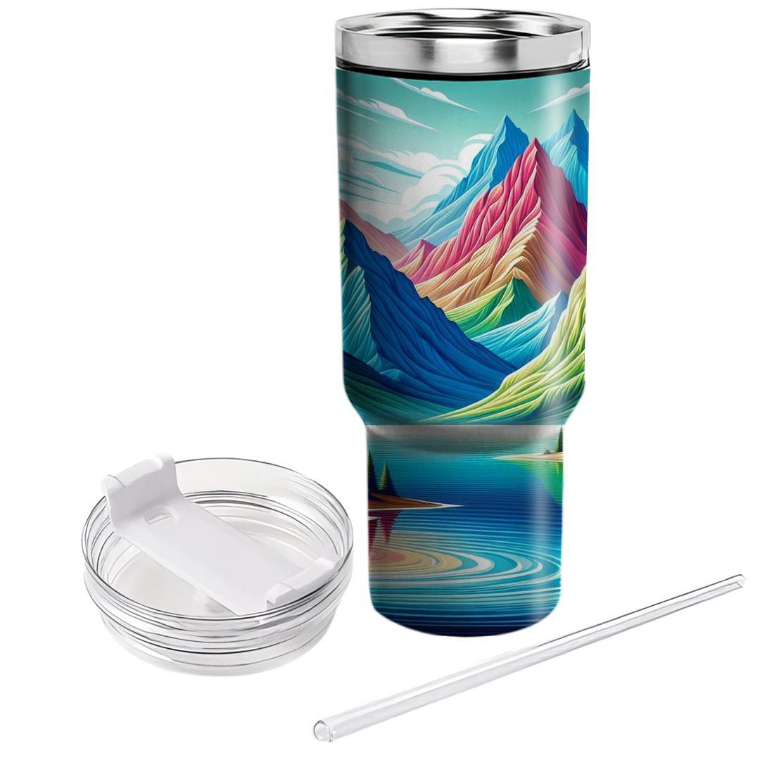 Groovy Mountain Retreat  Personalized Tumblers