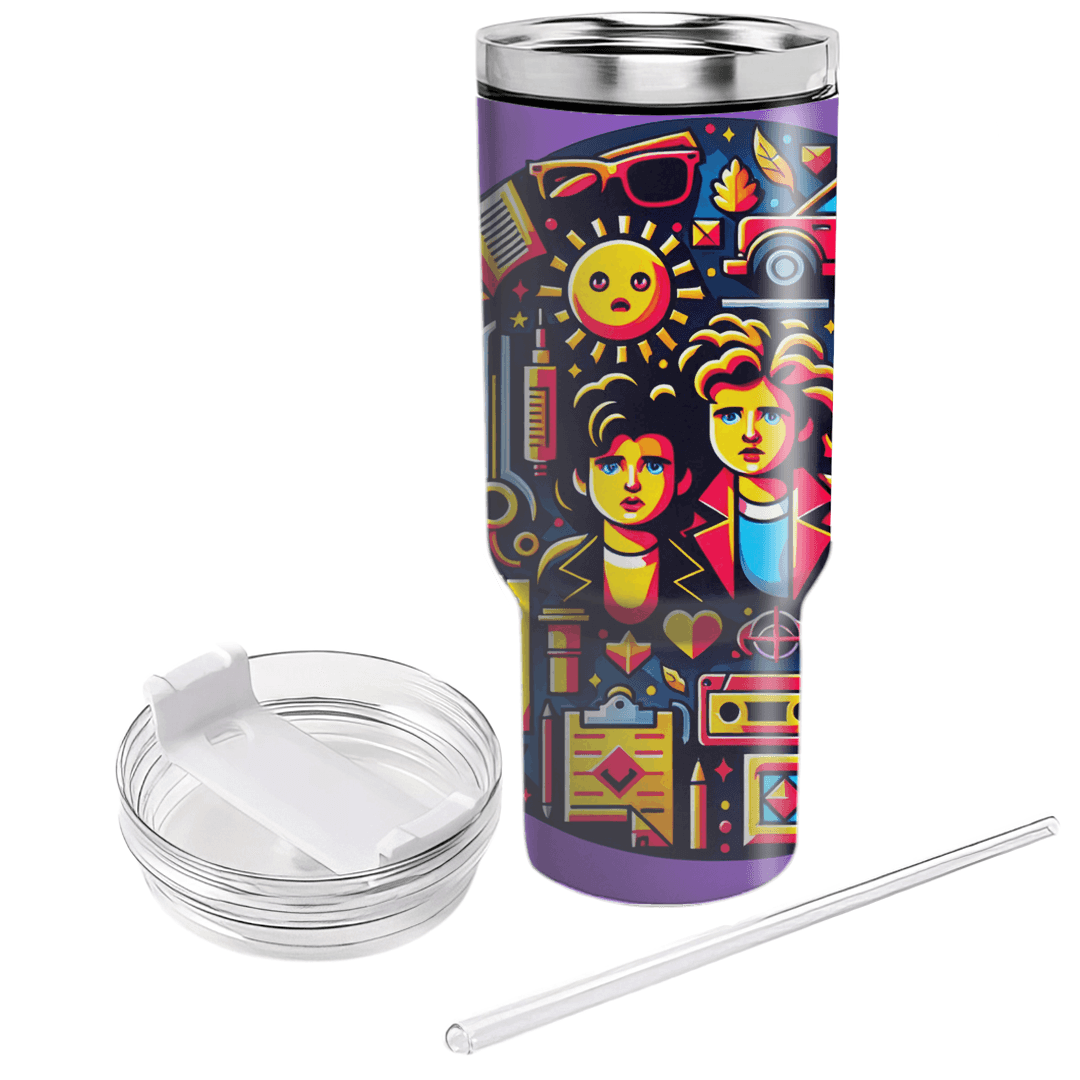 Classic 80s Movies  Personalized Tumblers