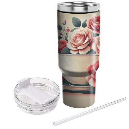 Romantic Rose Petal  Insulated Tumblers
