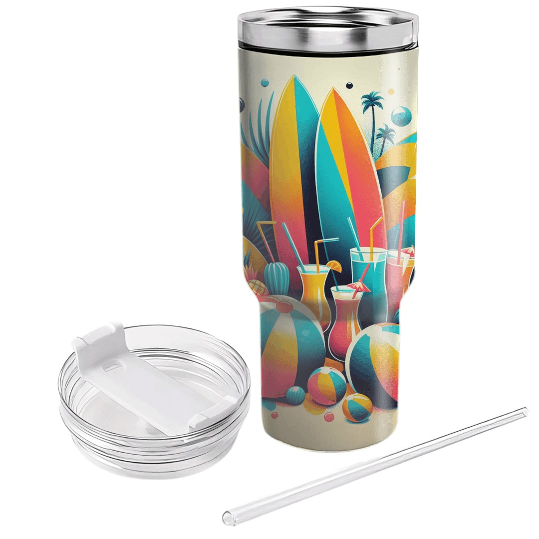 Summer Surf Vibes Decorative Tumblers