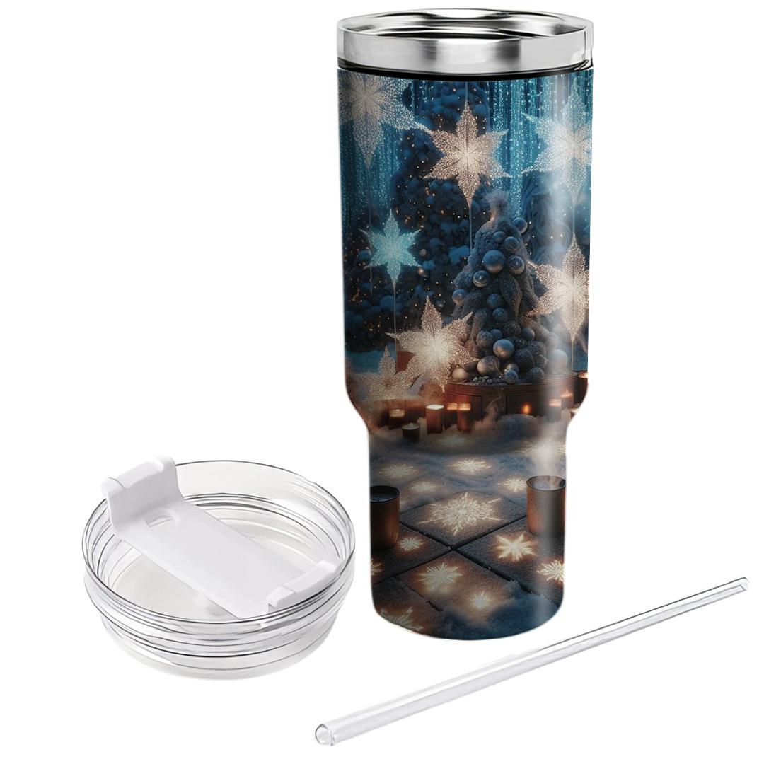 Ethereal Embrace - A Cozy Winter Festival  Tumbler Cups