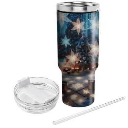 Ethereal Embrace - A Cozy Winter Festival  Tumbler Cups