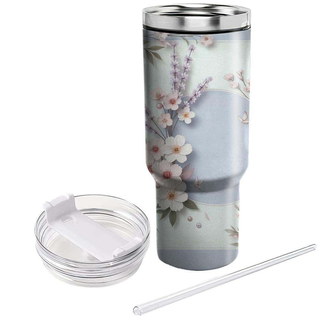 Elegant Petal Breeze  Unique Tumblers