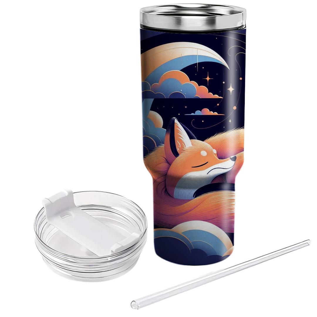 Dreamy Night Fox  Tumblers With Lids
