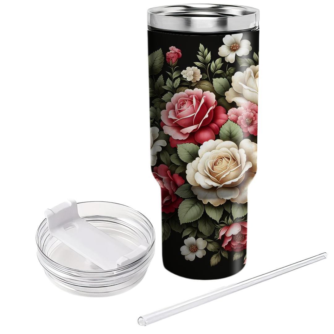 Rose Bouquet Elegance  Tumbler Cups