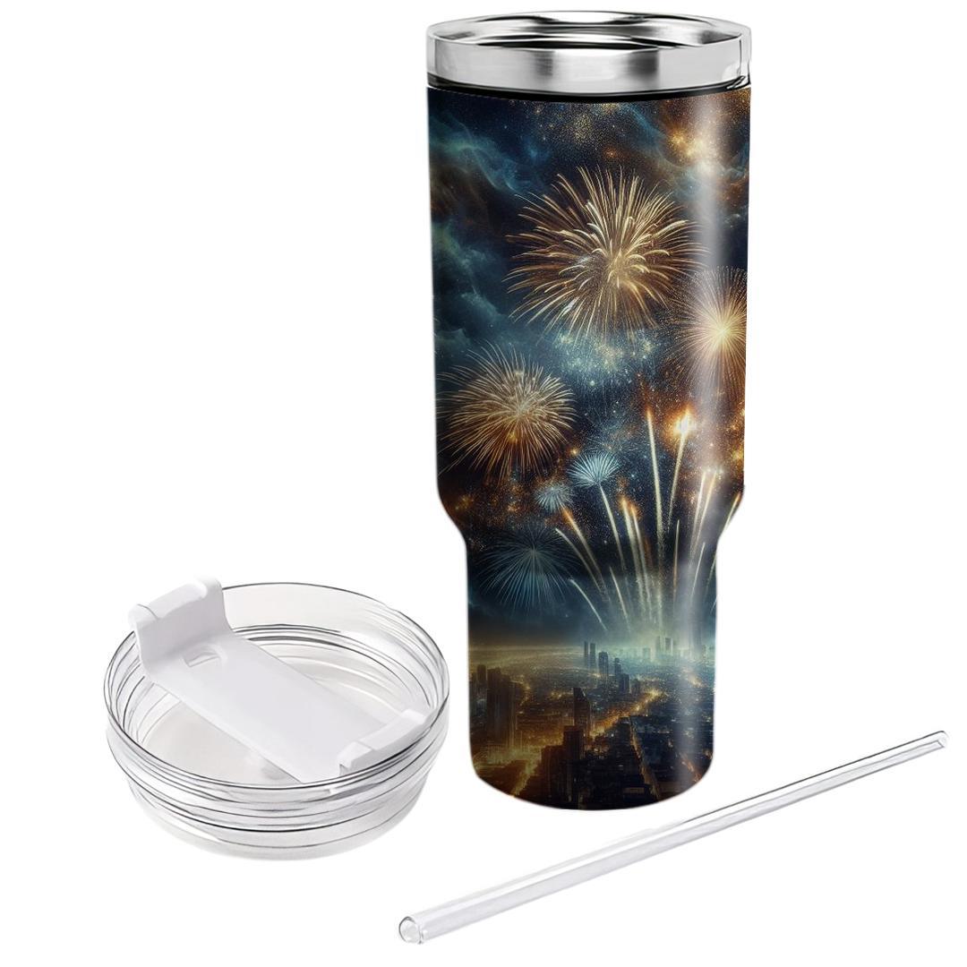 Cosmic Reflections - New Year’s Eve  Tumbler Cups