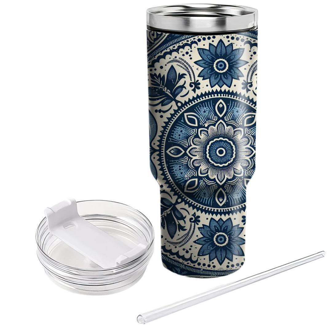 Patchwork Denim  Tumbler Cups