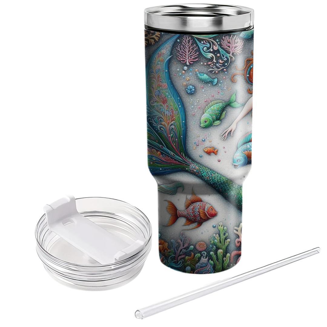 Mystical Mermaid Tale  Tumblers With Lids