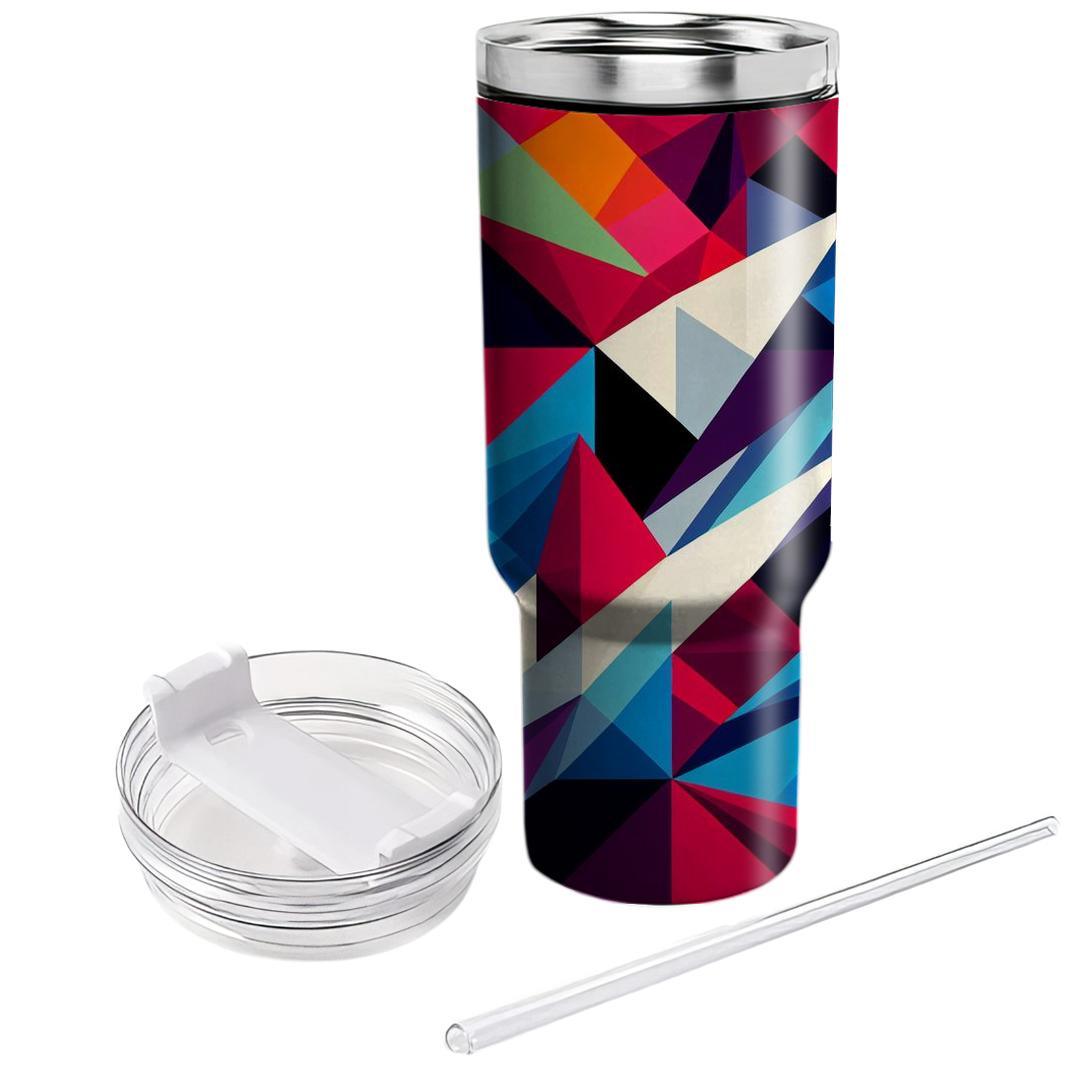 Abstract Triangle Motion  Insulated Tumblers