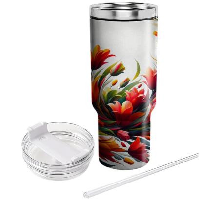 Fiery Tulip Blaze  Tumbler Cups
