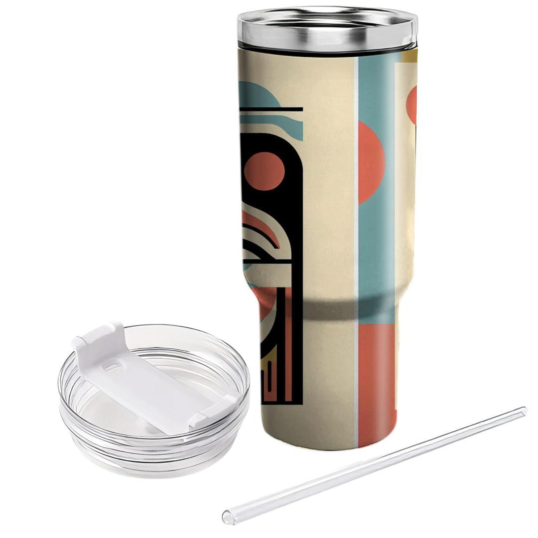 Funky Abstract Faces  Insulated Tumblers