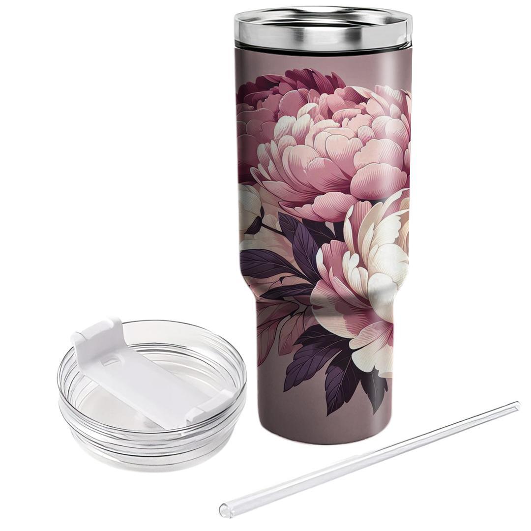 Blossoming Peony  Tumblers For Gifts