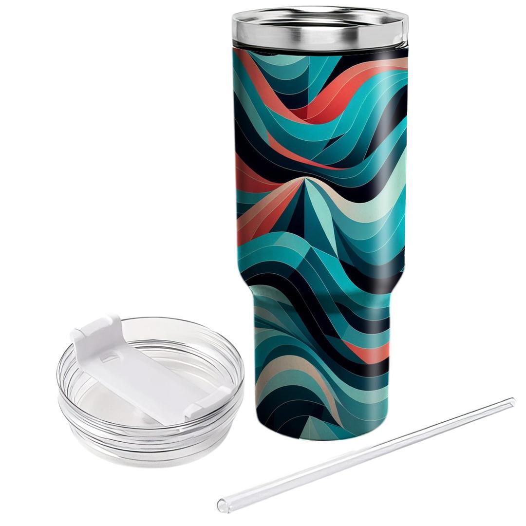Dynamic Polygon Waves  Insulated Tumblers