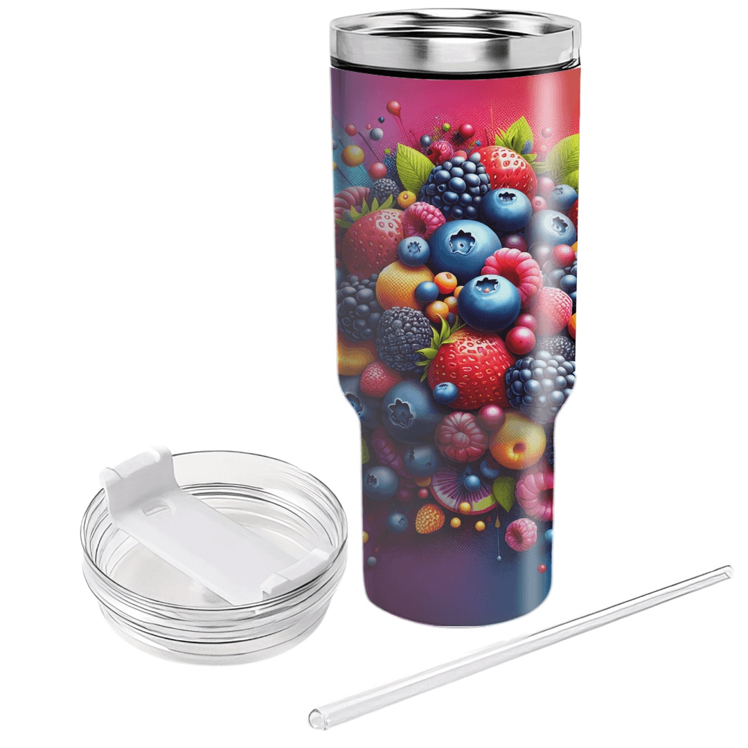 Summer Berry Burst  Personalized Tumblers