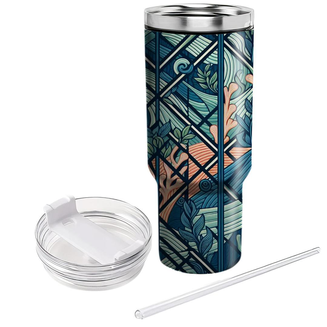 Oceanic Trellis  Insulated Tumblers