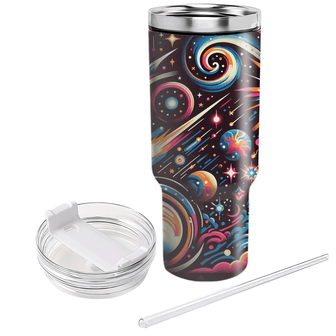 Cosmic Starburst Tumblers With Lids