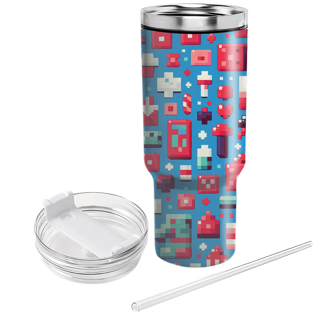 Modern Pixel Art  Custom Tumblers