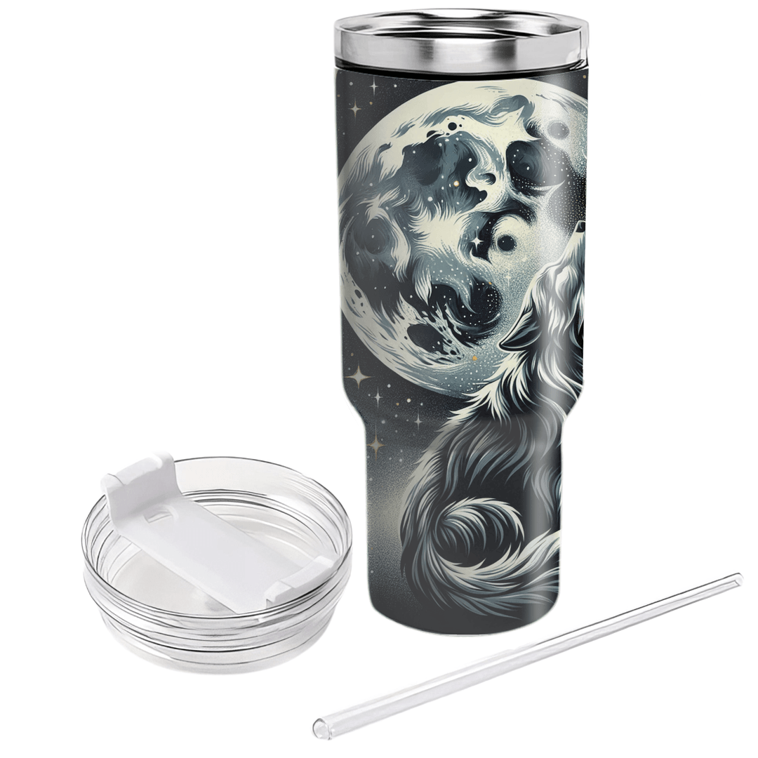 Celestial Wolf Howl  Tumbler Cups