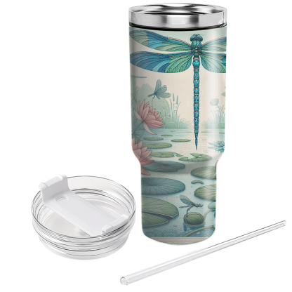 Enchanting Dragonfly Dance  Tumblers With Lids