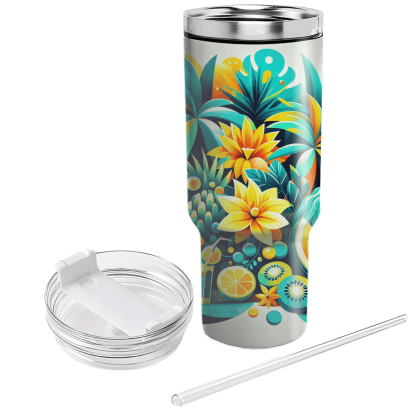 Summer Tropical Vibes  Tumbler Cups