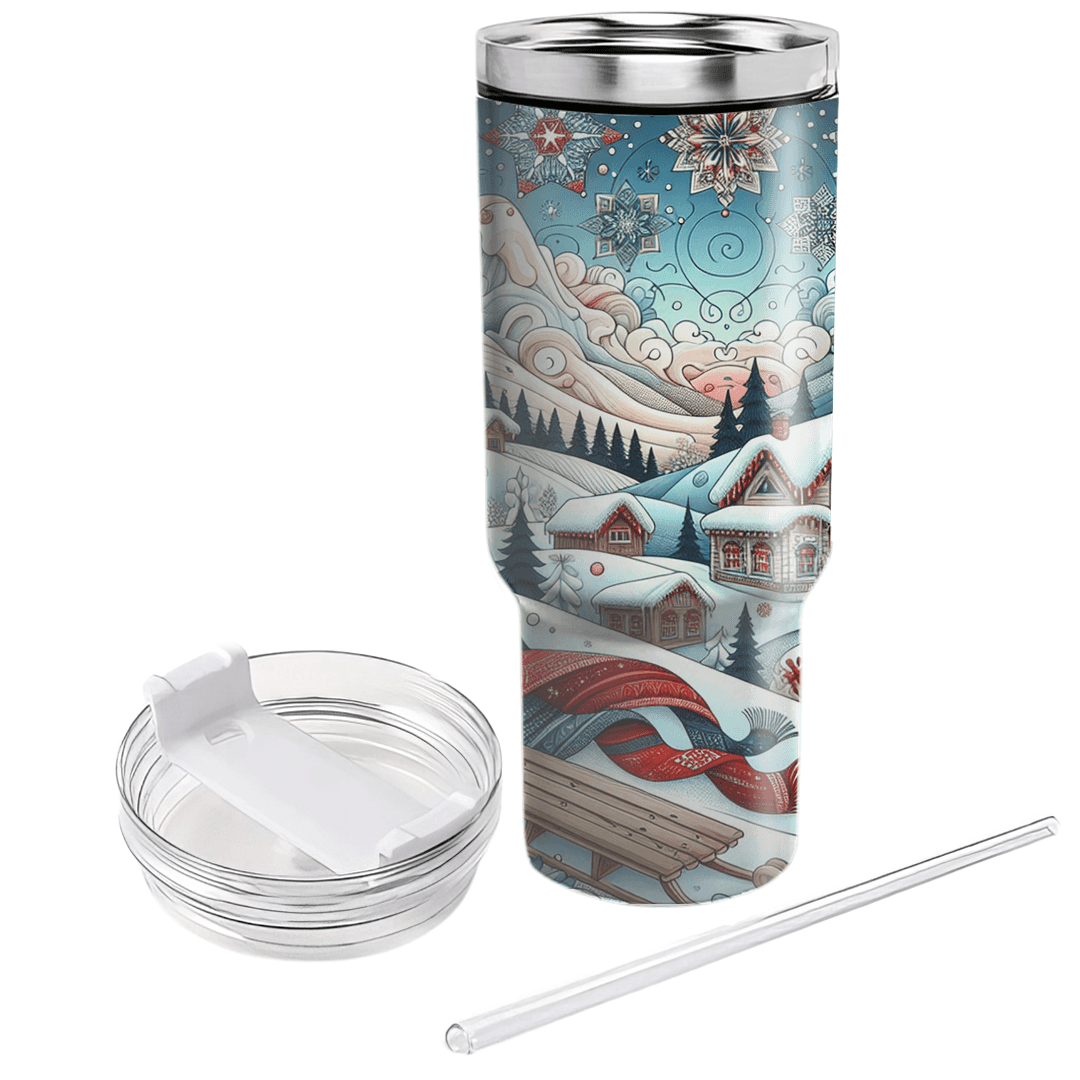 Whimsical Winterscape - A Holiday Adventure  Decorative Tumblers