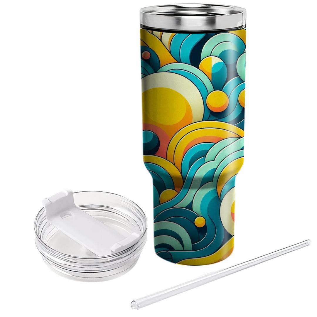 Dynamic Circular Waves  Travel Tumblers