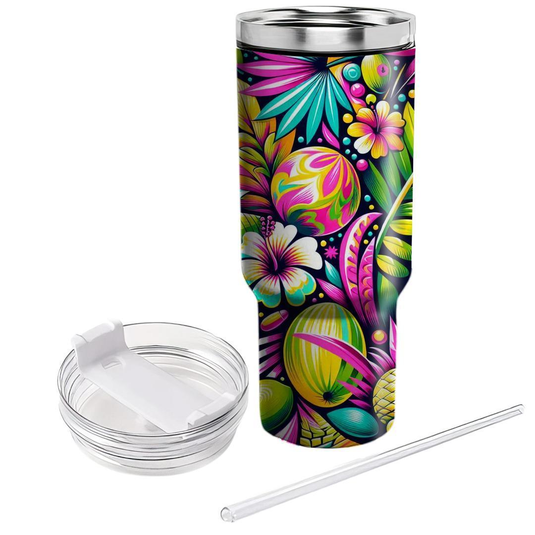 Tropical Summer  Travel Tumblers
