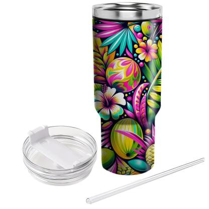 Tropical Summer  Travel Tumblers