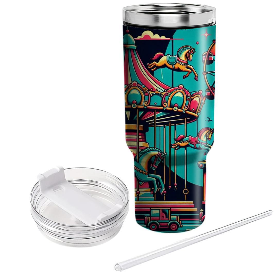 Retro Carnival  Tumblers With Lids
